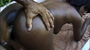 barefoot pregnant ebony takes big cock doggystyle interracial cumshot lick