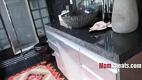 Stepmom fucks stepson hard while stepdad's away in taboo mommy reality play