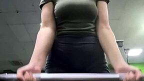 Crazy blonde teen 18yo squirts wildly fingering big ass in public park