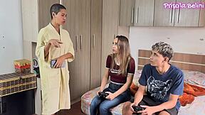 juicy big pussy teen like me rode stepbro's cock hard till i squirted wet