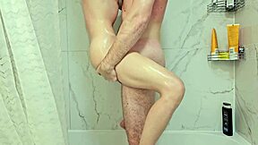 damn this petite cutie moans so loud while fingering her tight wet pussy in the shower!