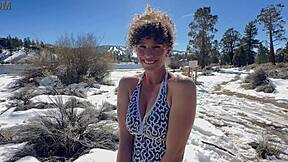 check out this hardcore public anal creampie dumped in the snow