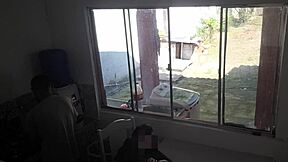 Deaf Hubby Washes Dishes While Brazilian Wife Rides Huge Black Cock