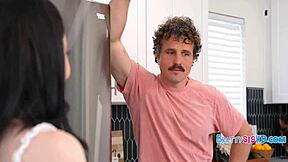 Petite shaved pussy teen sluts in miniskirts bend over for monster cock pounding POV with step sisters mischief.