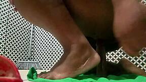 ripping this big ass ebony preachers tight hole with my monster cock outdoor double style