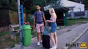 i grabbed cash watching stranger drill my pierced gf outdoors