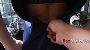 Stepmom fucks stepson hard while stepdad's away in taboo mommy reality play