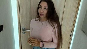 hot brunette breaks handcuffs and fucks me rough to stay silent!