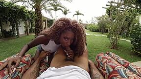 jeni pretinha ebony teen biker rides big cock pov outdoors