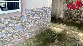 horny african landlady rides big cock tenant doggystyle creampie