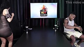 measuring the size of this hot brunette's juicy ass with will mastro on sheer red