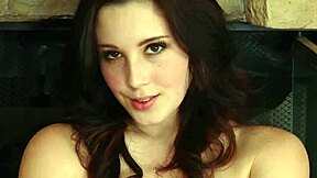 Brunette babe spreads legs wide for close-up natural tits and beautiful wet pussy tease