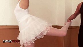 that seductive asian ballerina's tight pussy milked my creampie right out of me
