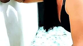 oily halloween stepdaughter blows black stepdad cock