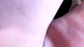 watch this amateur milf's tight hairy pussy stretch around monster cock in close-up pounding