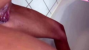 german teen's tight ass craves shower pov pounding