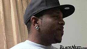 busty ebony college student deepthroats big black cock interracial rough sex