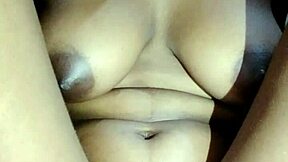 girl shows off her panties and cute tits casually