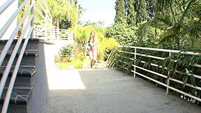 Teen lesbian bffs strip kiss and tongue each other's pierced pussies