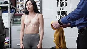 hey shoplifter teen you thought youd get away but now im fucking your tight ass bent over the counter