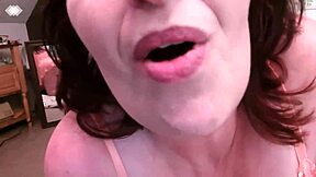 omg this curvy babe with big natural tits rides monster bbc dildo dirty talks humiliates orgasms hard