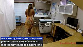 melany lopez the sexy latina nurse spreads ass cheeks for patient's intense backstage exam