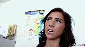 tiny latina teen with huge natural tits gets roughly fucked raw by older guy fat cock