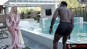 Curvy Danii Banks Teases Before Taking Big Black Cock Deep—Rough Interracial Pounding Makes Her Juicy Pussy Drip!