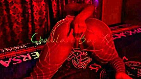 Sitting Bored And Horny In Room Thinking About Stepdad's Huge Bareback Plunge Into Ebony Pussy With Monster Black Cock