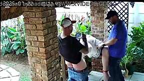 cuckold buddy begs me to bend his petite slut wife over doggystyle while he strokes furiously