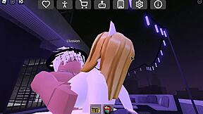 big ass furry girl shows off her curves