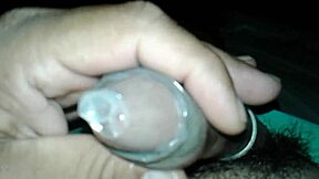 OMG This Pathetic Small Cock Struggles in Condom Solo Stroke Fail!
