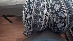 Bouncing Milf Ass Grinds Hard Cock in Clothes