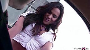 Rich Stranger Pounds Lingerie Teen In Hard Cash Fuck!