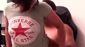 hey, watch this horny esposa sneak fucks while hubby's at work