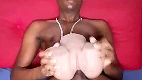 skinny fuck doll slams huge cock so deep!!