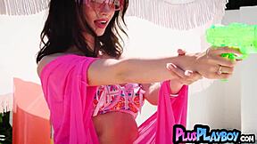 i'm big titted cutie brooke tilli stripping curvy body for hot poses and fun