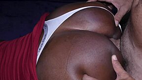 Filling Ebony Girlfriend's Panties-Clad Ass with Loving Creampie Bliss