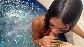 i suck stepbro cock in jacuzzi getting steamy hot