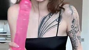 hot tattoo teen's backstage bbc deepthroat cum swallow with anal toys pov?