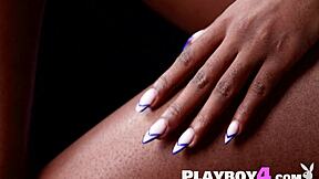 sexy ebony milf's lingerie hides what hot posing unveils