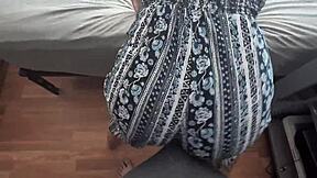 Bouncing Milf Ass Grinds Hard Cock in Clothes