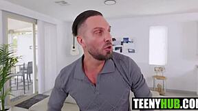 Petite mia river craves quinton james rough pounding