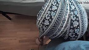 Bouncing Milf Ass Grinds Hard Cock in Clothes