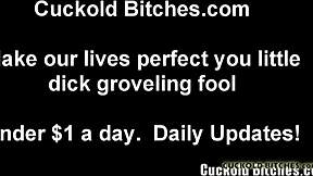 you're just a worthless cuckold bitch groveling under wife's femdom boot