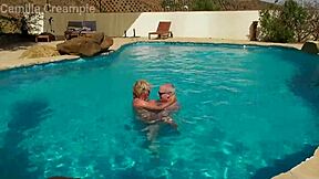 i feel the thrill fucking her big tits in pool on holiday