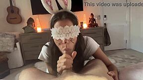 Sweet Skinny Bunny Girl With Piercings Deepthroats My Huge Cock Till Cum Facial