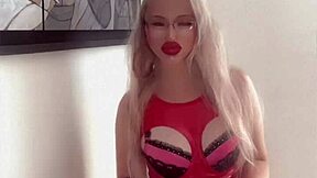 Crossdressing Bimbo Femdom Turns Man into Obedient Jerk Off Slave
