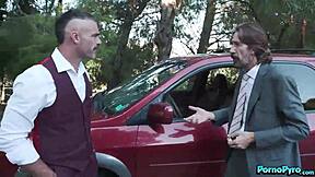 misty stone slurps two white monster cocks deep