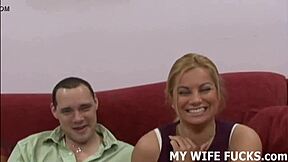 dream come true fucking hot male pornstar while hubby watches in cuckold bliss